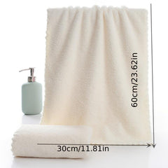 5pcs Coral Fleece Hand Towels - Soft Absorbent Towel for Home Bath