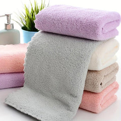 5pcs Coral Fleece Hand Towels - Soft Absorbent Towel for Home Bath