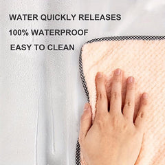 Clear Waterproof PEVA Shower Curtain Liner with Magnets