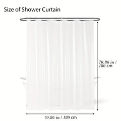 PEVA Frosted Shower Curtain Liner 100% Waterproof 71 Inches