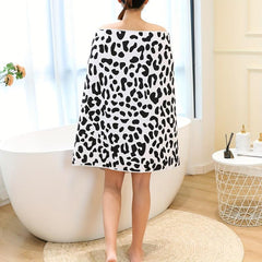 Cow & Egg Printed Beach Towel Quick Drying Bath Sheet 29.5x59In