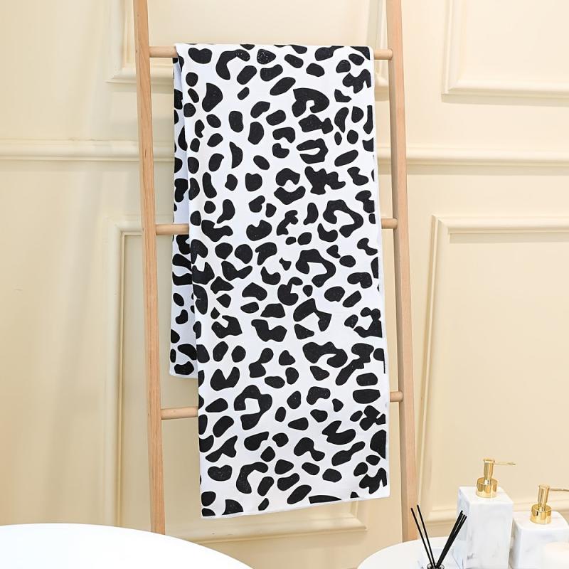Cow & Egg Printed Beach Towel Quick Drying Bath Sheet 29.5x59In
