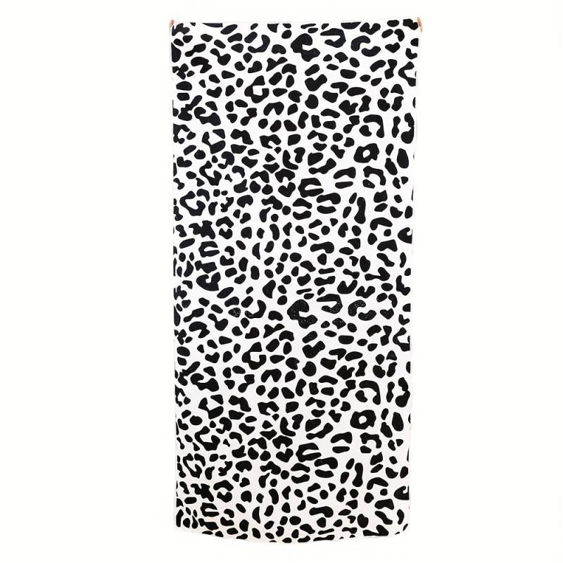 Cow & Egg Printed Beach Towel Quick Drying Bath Sheet 29.5x59In
