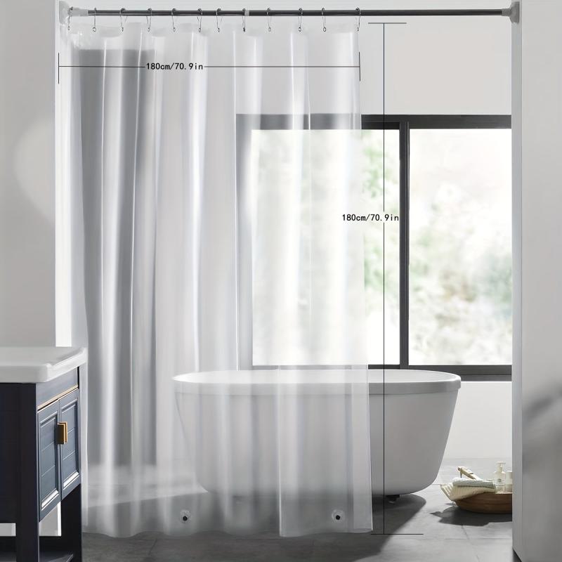 Clear Shower Curtain Waterproof Liner with Magnet