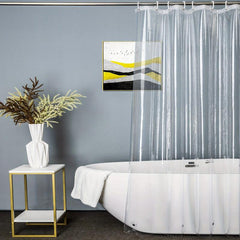 Clear Shower Curtain Waterproof Liner with Magnet