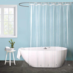 Clear Shower Curtain Waterproof Liner with Magnet