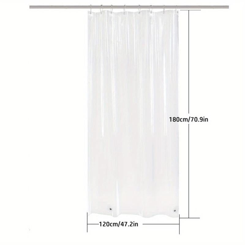 Clear Shower Curtain Waterproof Liner with Magnet