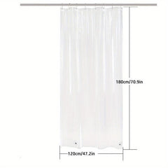 Clear Shower Curtain Waterproof Liner with Magnet