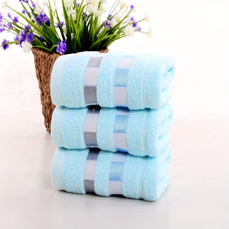 Striped Pattern Hand Towel Cotton Soft Face Towel