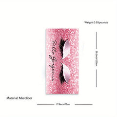 Pink Eyelashes Beach Towel Fast Dry Sandproof Blanket