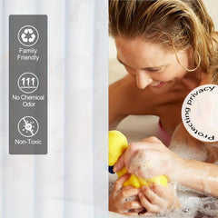 Waterproof PEVA Shower Curtain Liner with Grommet Holes
