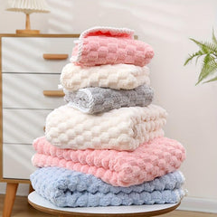 2pcs Soft Towel Set Strong Absorbent Bathroom Towels 1 Bath & 1 Hand Towel