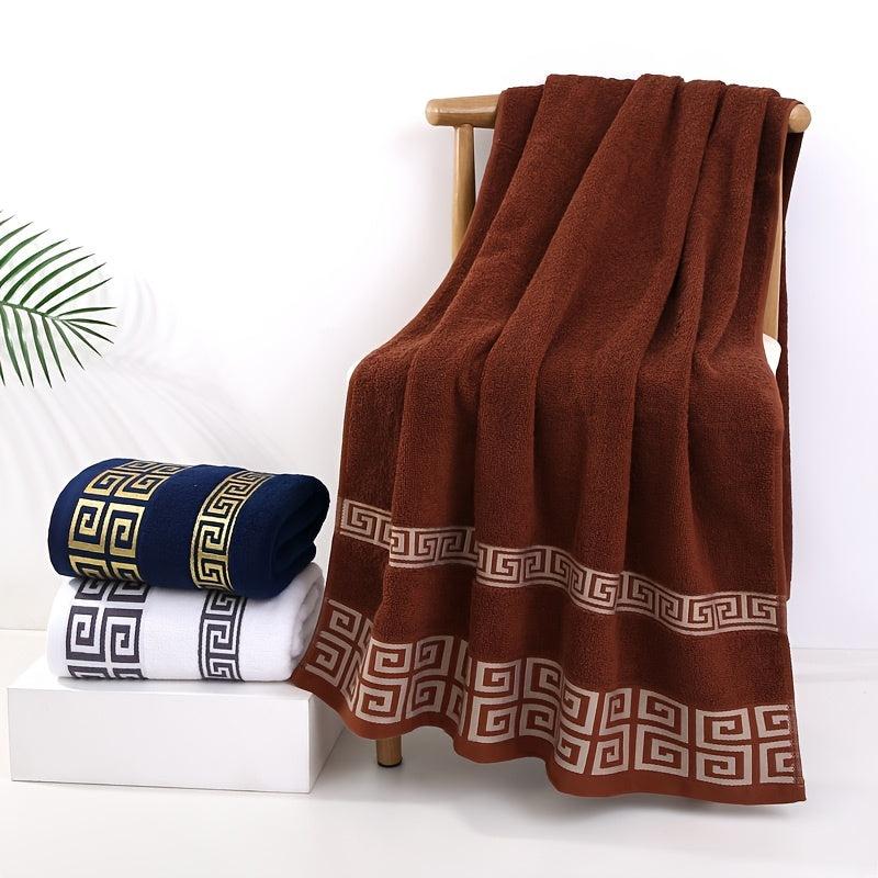 3pc Cotton Towel Set - 1 Bath Towel, 2 Hand Towels