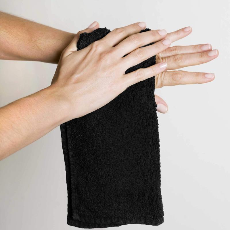 12pc Cotton Wash Cloth Set 30 X 30 Square Absorbent & Soft Touch Towel