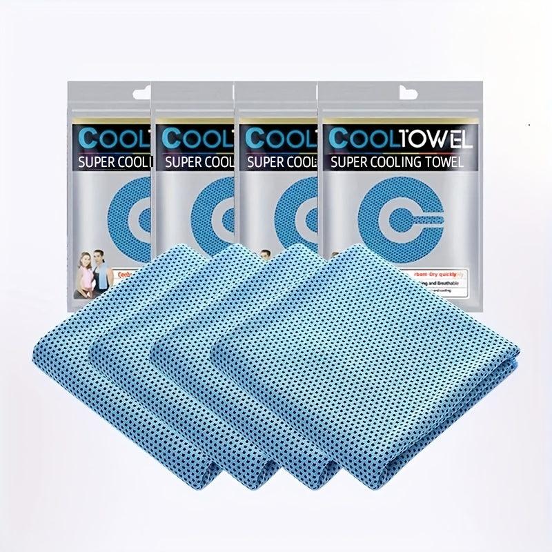 4pc Sport Cooling Towel Adult Neck Ice Towel Soft And Breathable