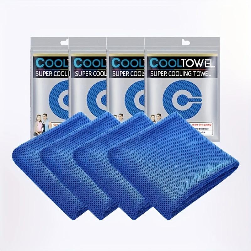 4pc Sport Cooling Towel Adult Neck Ice Towel Soft And Breathable
