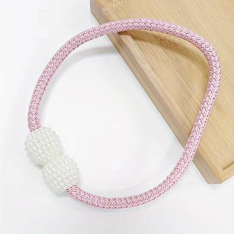 2pcs Magnetic Suction Tie Curtain Buckle Straps