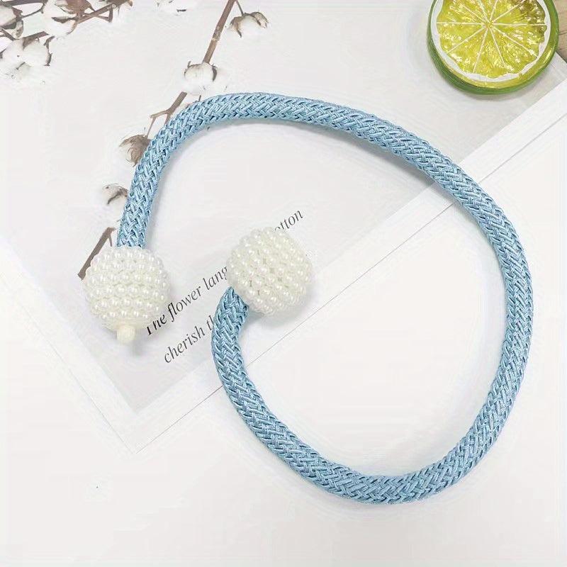 2pcs Magnetic Suction Tie Curtain Buckle Straps