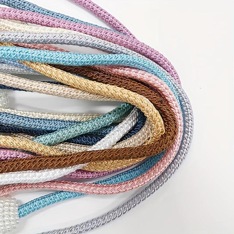2pcs Magnetic Suction Tie Curtain Buckle Straps