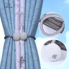2pcs Magnetic Suction Tie Curtain Buckle Straps