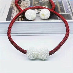 2pcs Magnetic Suction Tie Curtain Buckle Straps