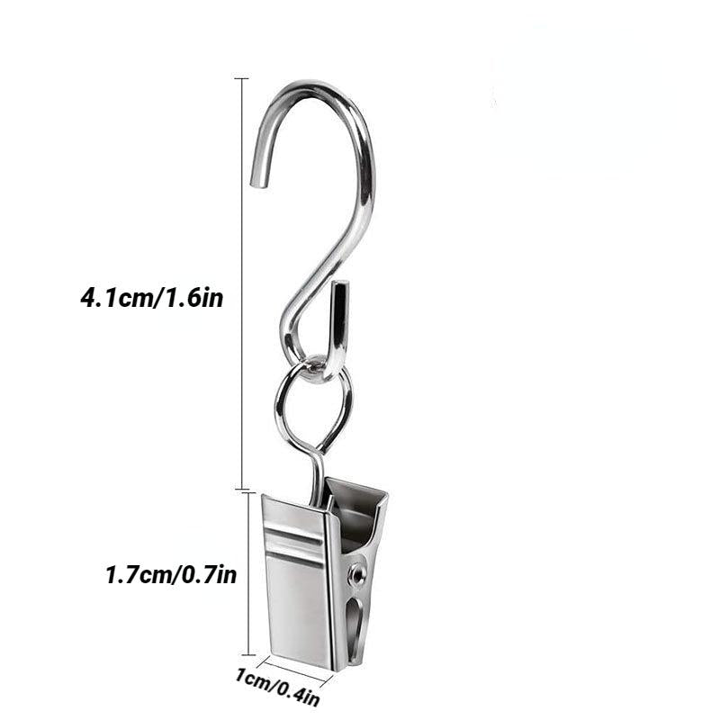 5pcs Stainless Steel Curtain Clips with Hook for Art Craft Display