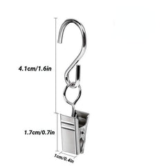 5pcs Stainless Steel Curtain Clips with Hook for Art Craft Display