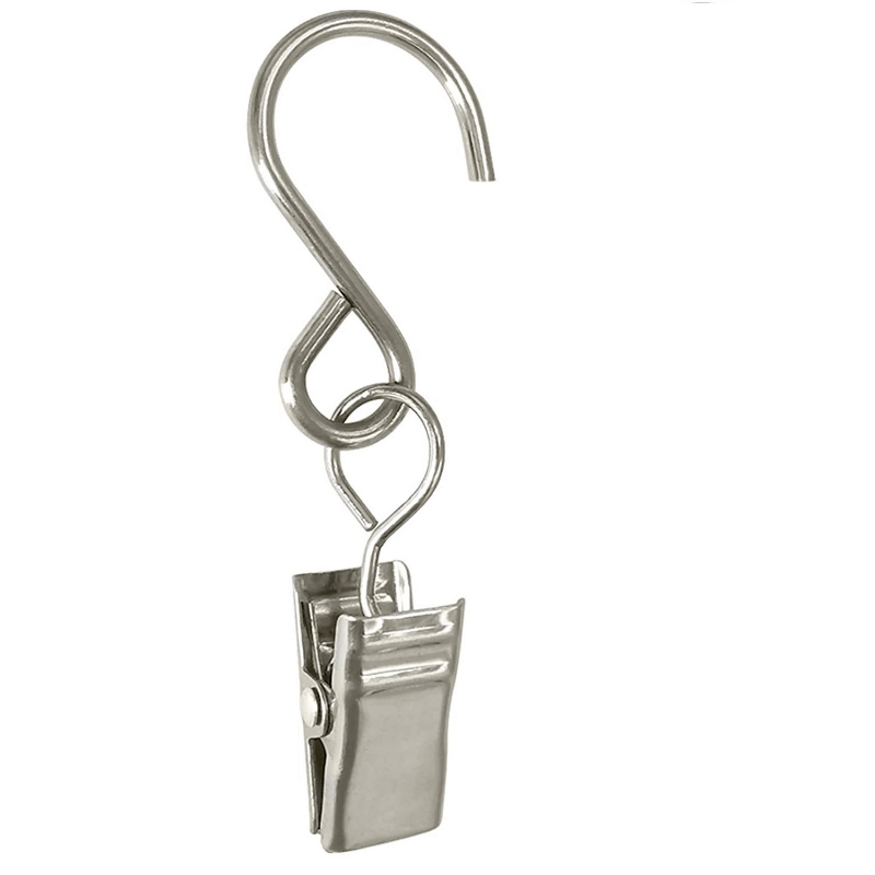 5pcs Stainless Steel Curtain Clips with Hook for Art Craft Display