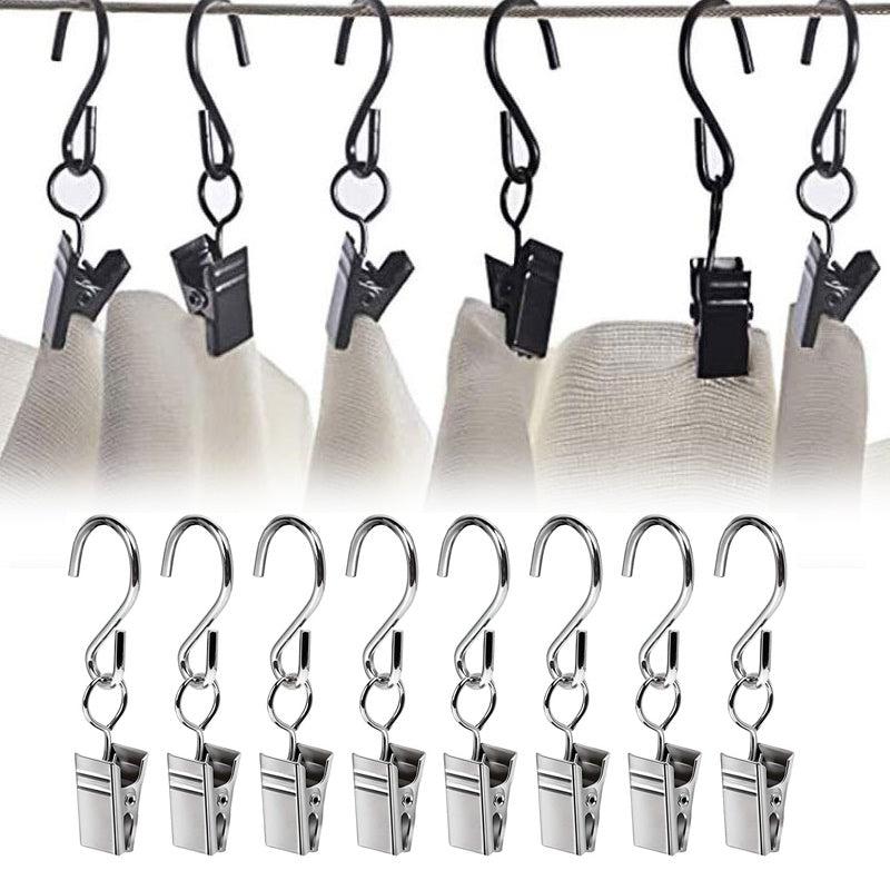 5pcs Stainless Steel Curtain Clips with Hook for Art Craft Display