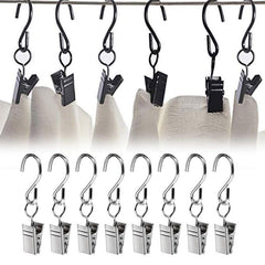 5pcs Stainless Steel Curtain Clips with Hook for Art Craft Display