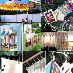 5pcs Stainless Steel Curtain Clips with Hook for Art Craft Display
