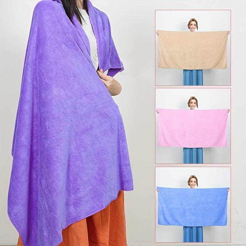 Soft Absorbent Bath Towel 55x27in Quick Dry Bathroom Shower Essential