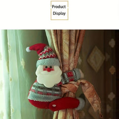 1pc Christmas Curtain Buckle Holder Clamp Tie Xmas Decor