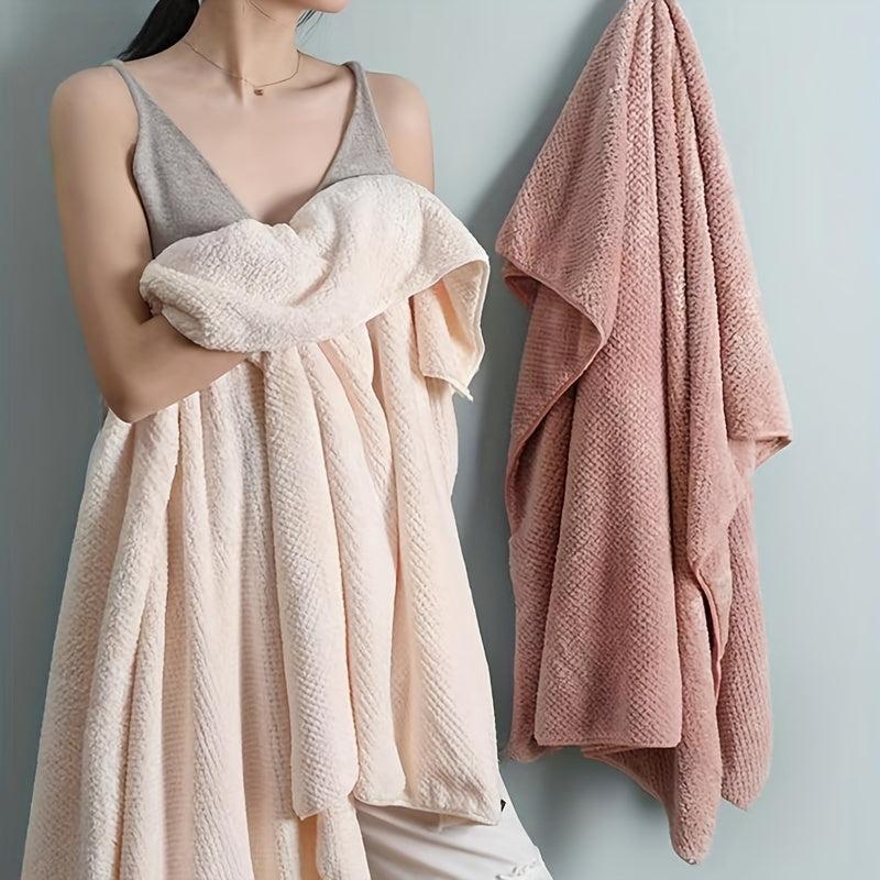 Coral Fleece Quick Dry Absorbent Bath Towel 55 Inch