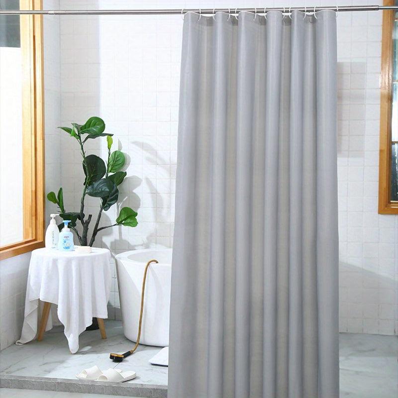 Waterproof PEVA Shower Curtain Soft & Light Weight with Magnets & Hooks