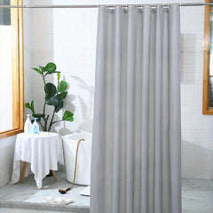 Waterproof PEVA Shower Curtain Soft & Light Weight with Magnets & Hooks