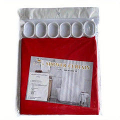Waterproof PEVA Shower Curtain Soft & Light Weight with Magnets & Hooks