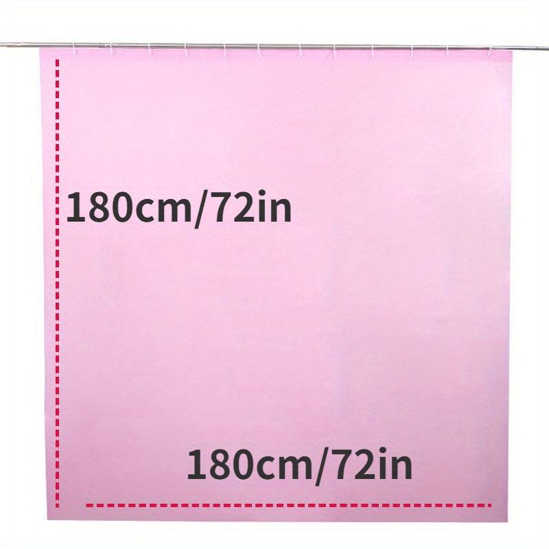 Waterproof PEVA Shower Curtain Soft & Light Weight with Magnets & Hooks