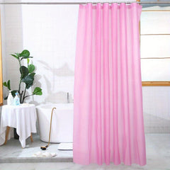 Waterproof PEVA Shower Curtain Soft & Light Weight with Magnets & Hooks