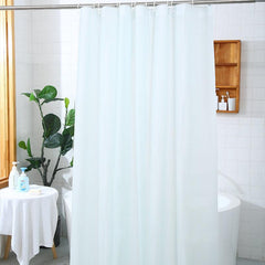 Waterproof PEVA Shower Curtain Soft & Light Weight with Magnets & Hooks