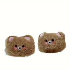 2pcs Rabbit Hair Soft Wrist Washband Set for Makeup & Spa