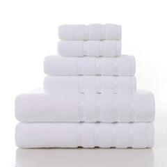 6pcs Cotton Towel Set Soft & Absorbent Towels for Bathroom