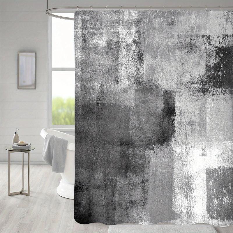 Modern Abstract Bathroom Decor Shower Curtain