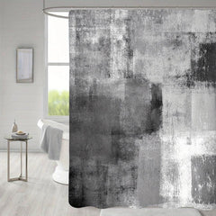 Modern Abstract Bathroom Decor Shower Curtain