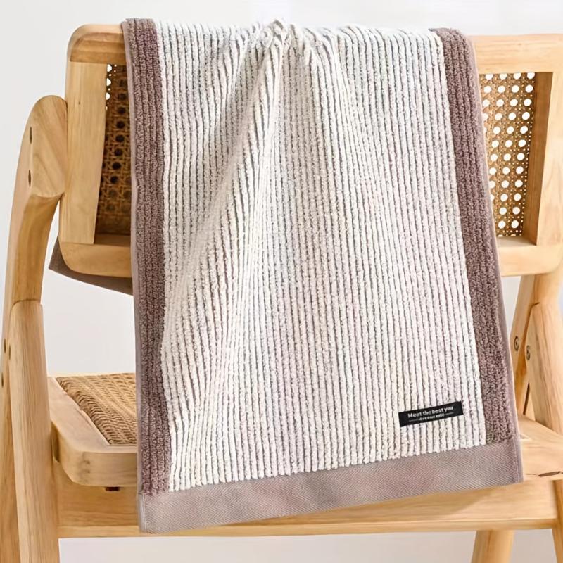 Cotton Striped Hand Towel Soft Skin-friendly Face Towel Highly Absorbent Towel
