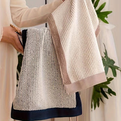 Cotton Striped Hand Towel Soft Skin-friendly Face Towel Highly Absorbent Towel