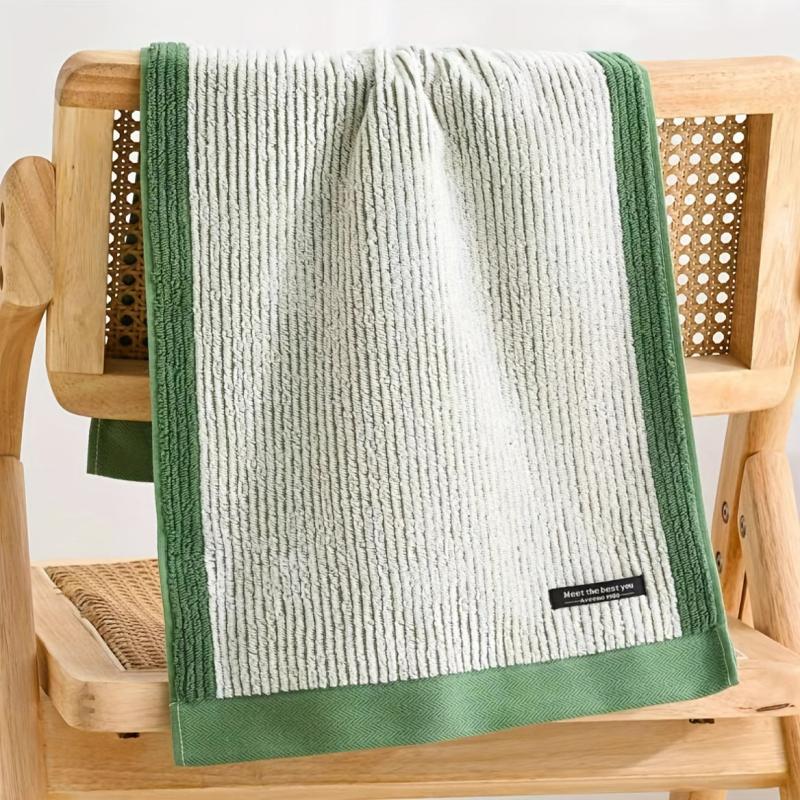 Cotton Striped Hand Towel Soft Skin-friendly Face Towel Highly Absorbent Towel