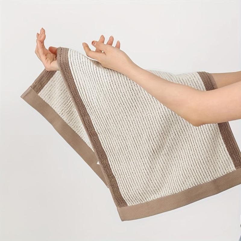 Cotton Striped Hand Towel Soft Skin-friendly Face Towel Highly Absorbent Towel