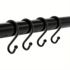 12pcs Nickel Shower Curtain Hooks Rust Proof Shower Curtain Rings Silver