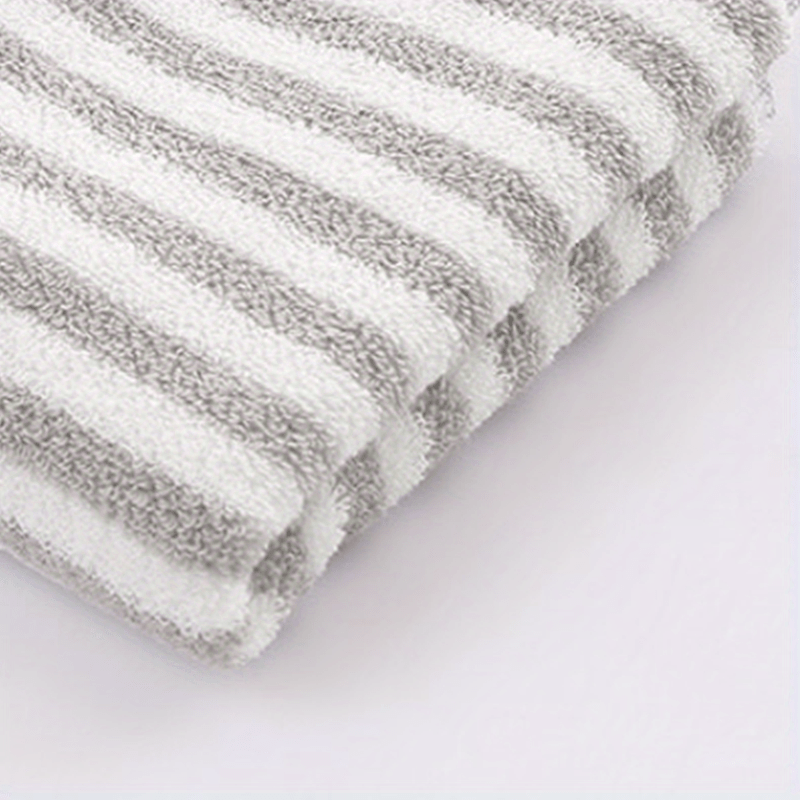 3pcs Striped Pattern Hand Towel Soft Skin-friendly Face Towel
